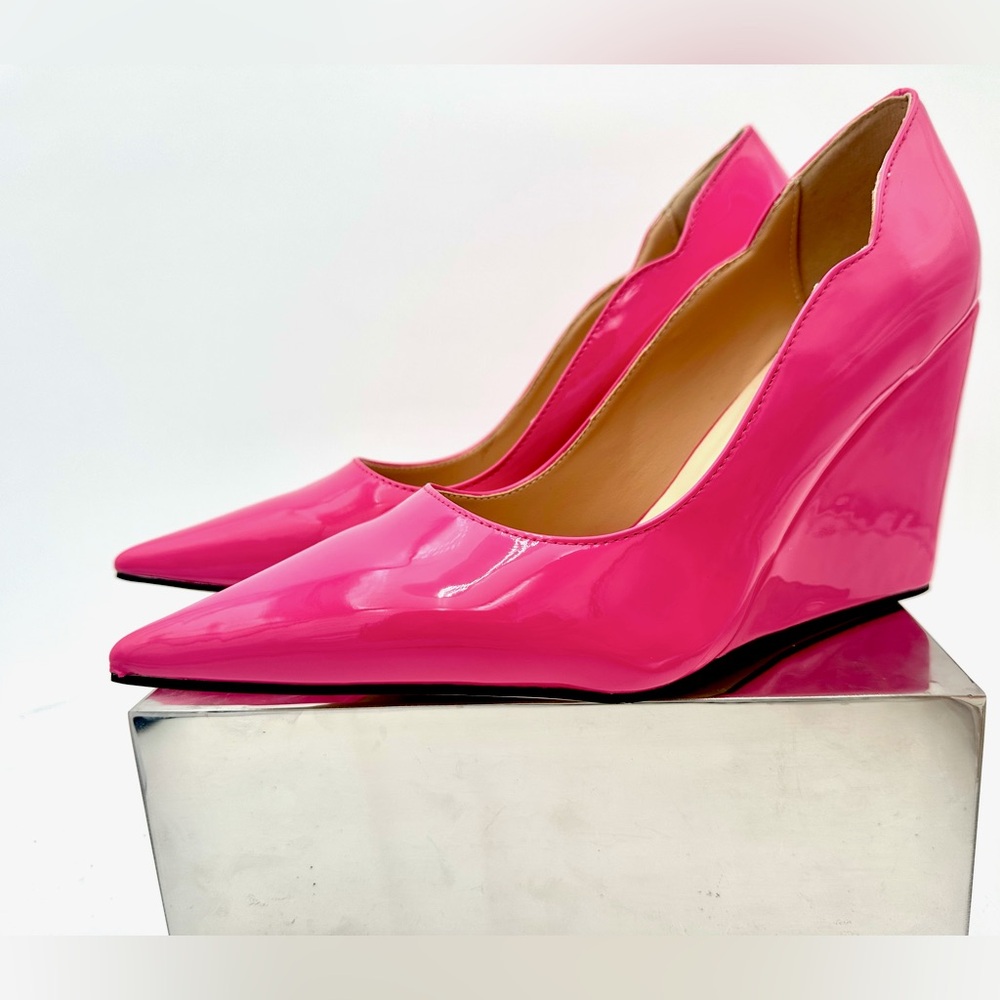 Wedges of Summer Vol Iv Miss Left High Heel Wedge Pointed Toe Pumps 13